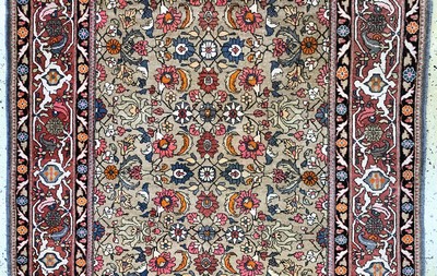 27144341b - Gholtogh, Persien, Mitte 20.Jhd, Wolle auf Baumwolle, ca. 218 x 140 cm, EHZ: 2-3 ...