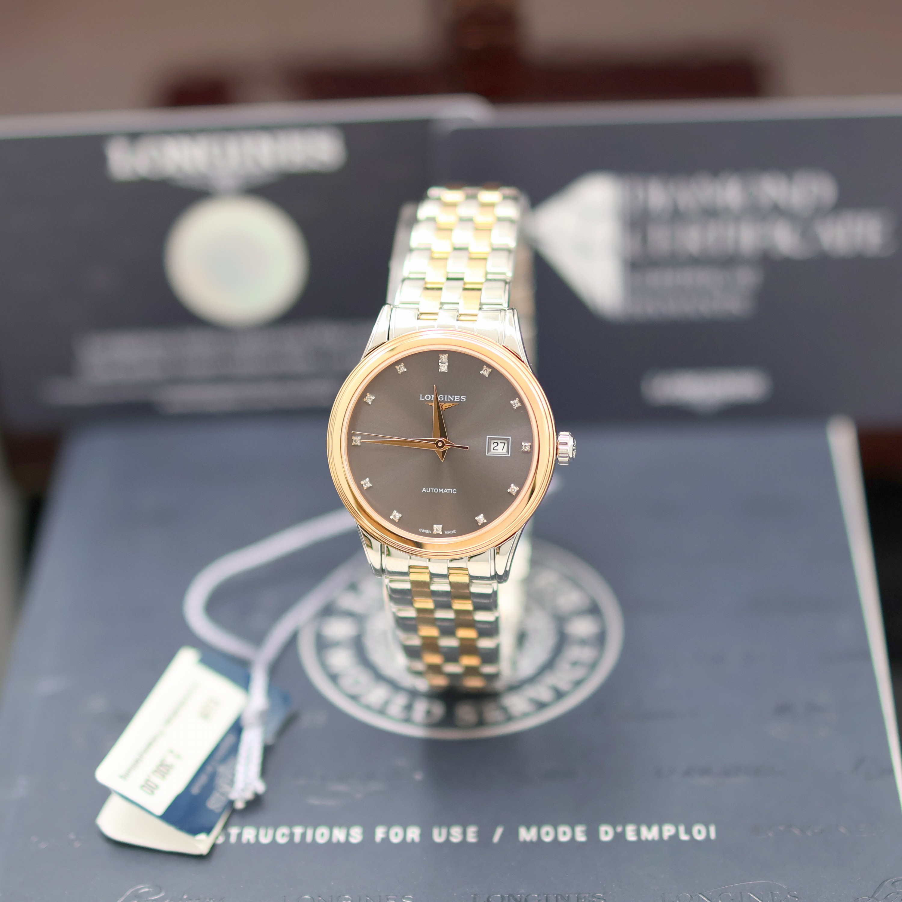 Image 27144403 - LONGINES Flagship ungetragene Damenarmbanduhr Referenz L4.374.3.77.7, Automatik, ...