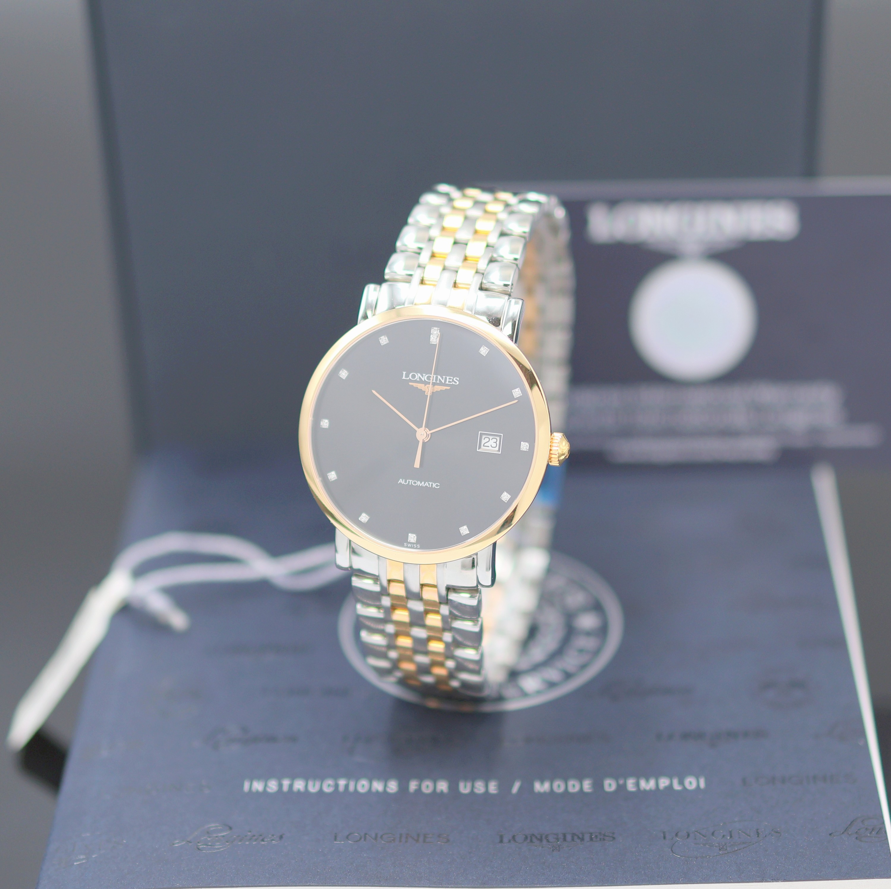Image 27144449 - LONGINES Elegant ungetragene Herrenarmbanduhr Referenz L4.910.5577, Automatik, ...