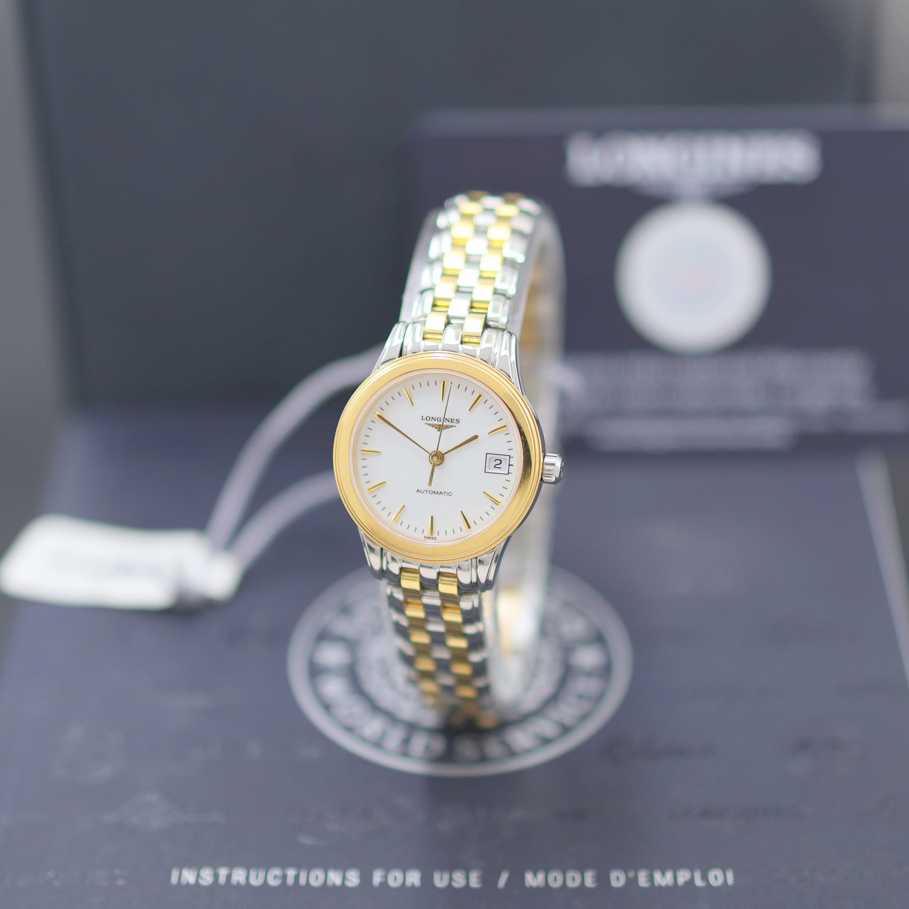 Image 27144482 - LONGINES Flagship ungetragene Damenarmbanduhr Referenz L4.274.3227, Automatik, ...