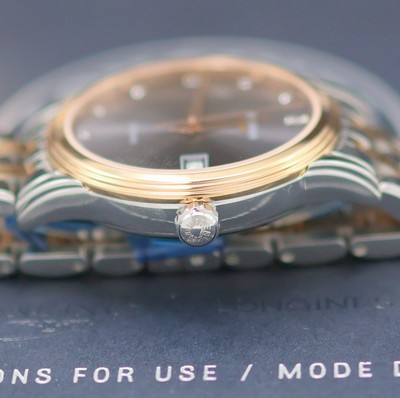 27144403d - LONGINES Flagship ungetragene Damenarmbanduhr Referenz L4.374.3.77.7, Automatik, ...