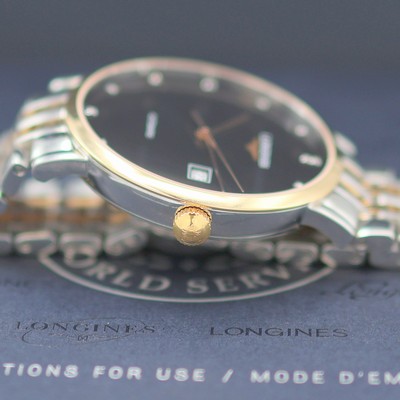 27144449d - LONGINES Elegant ungetragene Herrenarmbanduhr Referenz L4.910.5577, Automatik, ...