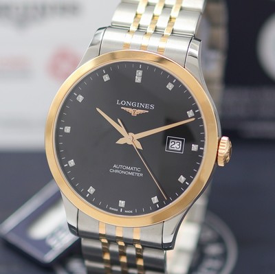 27144474a - LONGINES Record ungetragene Herrenarmbanduhr Referenz L2.821.5.57.7, Automatik, ...
