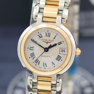 27144533a - LONGINES PrimaLuna ungetragene Damenarmbanduhr Referenz L8.111.5.78.6, Automatik, Geh. ...