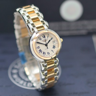 27144533b - LONGINES PrimaLuna ungetragene Damenarmbanduhr Referenz L8.111.5.78.6, Automatik, Geh. ...