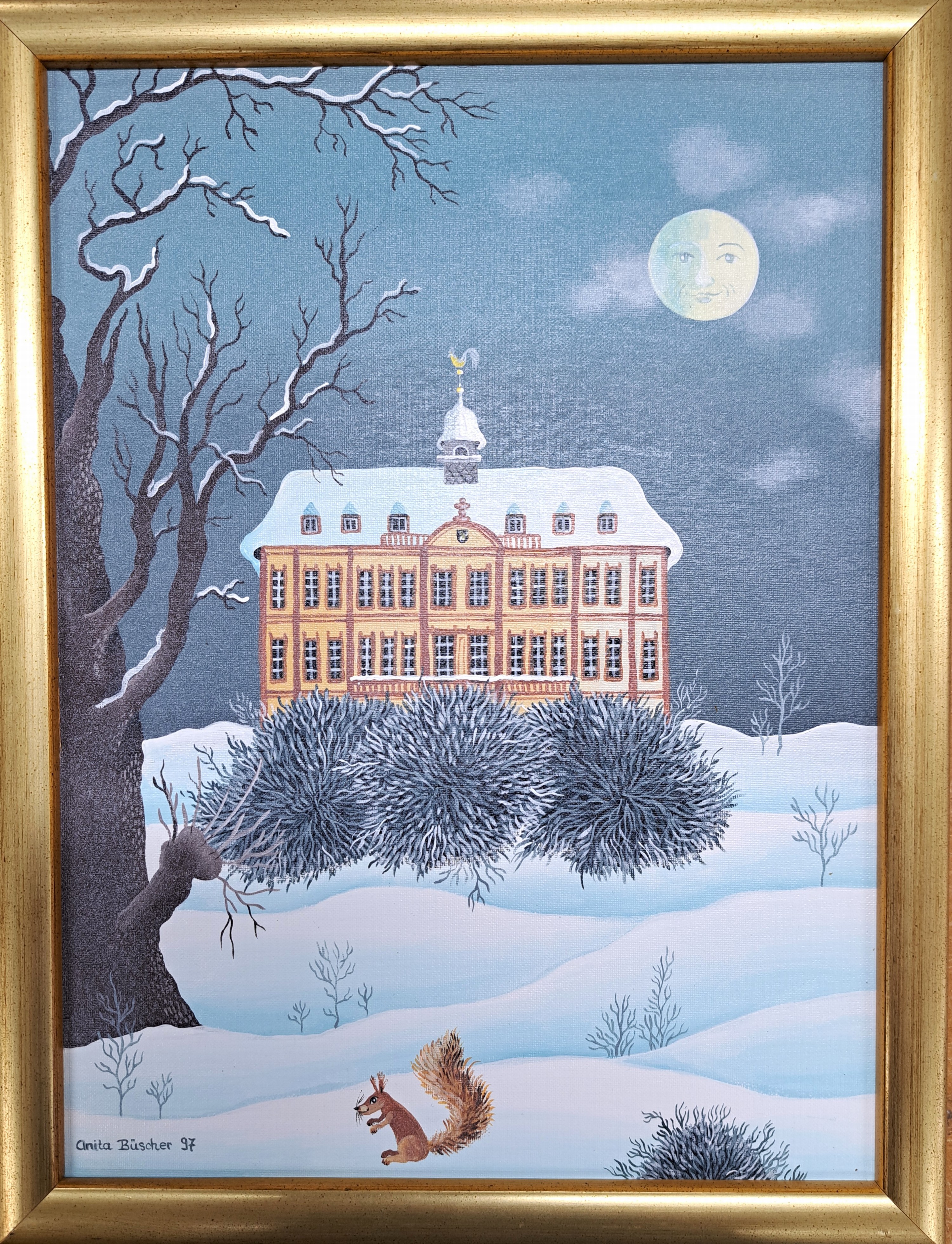 Image 27144761 - Anita Büscher, 1940 Ludwigshafen-Oggersheim - 2012, naive phantastische Komposition, ...