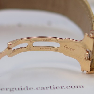 27145404g - CARTIER Pasha Armbanduhr in GG 750/000 Referenz 1021, Automatik, Boden 8-fach verschr., ...