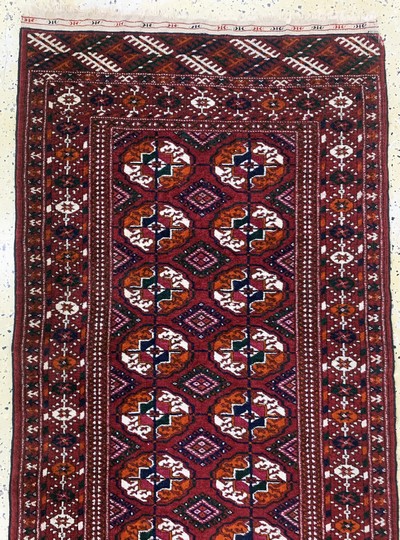 27145603a - Buchara, Turkmenistan, Ende 20.Jhd, Wolle auf Wolle, ca. 270 x 77 cm, EHZ: 2 ...