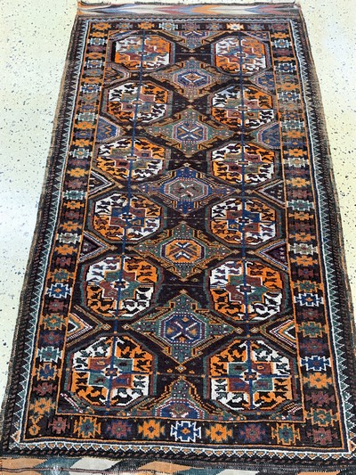 27145604d - Belutsch, Afghanistan, Anfang 20.Jhd, Wolleauf Wolle, ca. 160 x 94 cm, EHZ: 3 ...