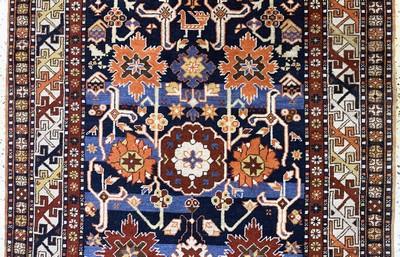27145605b - Kazak, Azerbaijan, Mitte 20.Jhd, Wolle auf Wolle, ca. 214 x 122 cm, EHZ: 2 ...