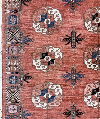 27145630c - Buchara, Pakistan, Ende 20.Jhd, Wolle auf Wolle, ca. 310 x 200 cm, EHZ: 2 Schätzpreis: ...