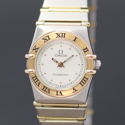 27145704a - OMEGA Constellation Damenarmbanduhr Referenz 795.1080, quarz, Edelstahl/Gold, Boden ...
