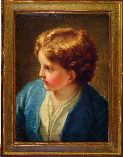 27145718k - Unidentified artist the Munich school, 19th century, blonde boy in profile, unsigned, ...
