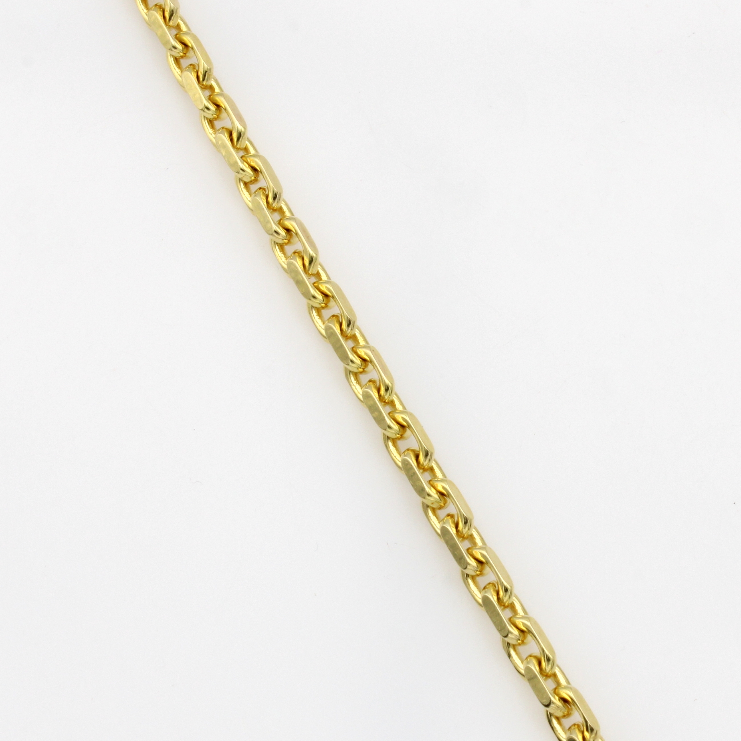 Image 27145824 - Ankerarmband, GG 585/000, diamantiert, Karabinerschl., Stärke ca. 4 mm, L. ca. 19 cm