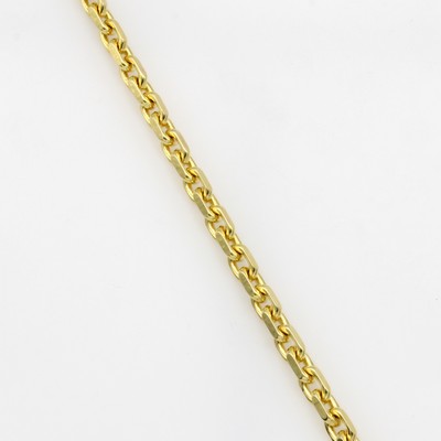 Image Ankerarmband, GG 585/000, diamantiert, Karabinerschl., Stärke ca. 4 mm, L. ca. 19 cm