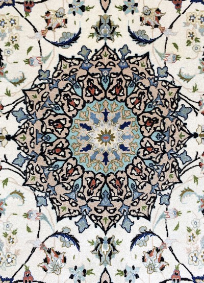 27145913c - Täbriz fein(50 Raj), Persien, Mitte 20.Jhd,Korkwolle mit Seide, ca. 220 x 155 cm, ca. ...