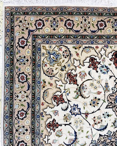 27145913d - Täbriz fein(50 Raj), Persien, Mitte 20.Jhd,Korkwolle mit Seide, ca. 220 x 155 cm, ca. ...