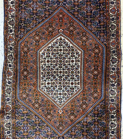 27145916b - Bidjar Kork fein, Persien, Ende 20.Jhd, Korkwolle auf Baumwolle, ca. 335 x 95 cm, ...