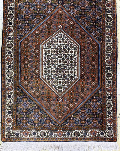 27145916c - Bidjar Kork fein, Persien, Ende 20.Jhd, Korkwolle auf Baumwolle, ca. 335 x 95 cm, ...