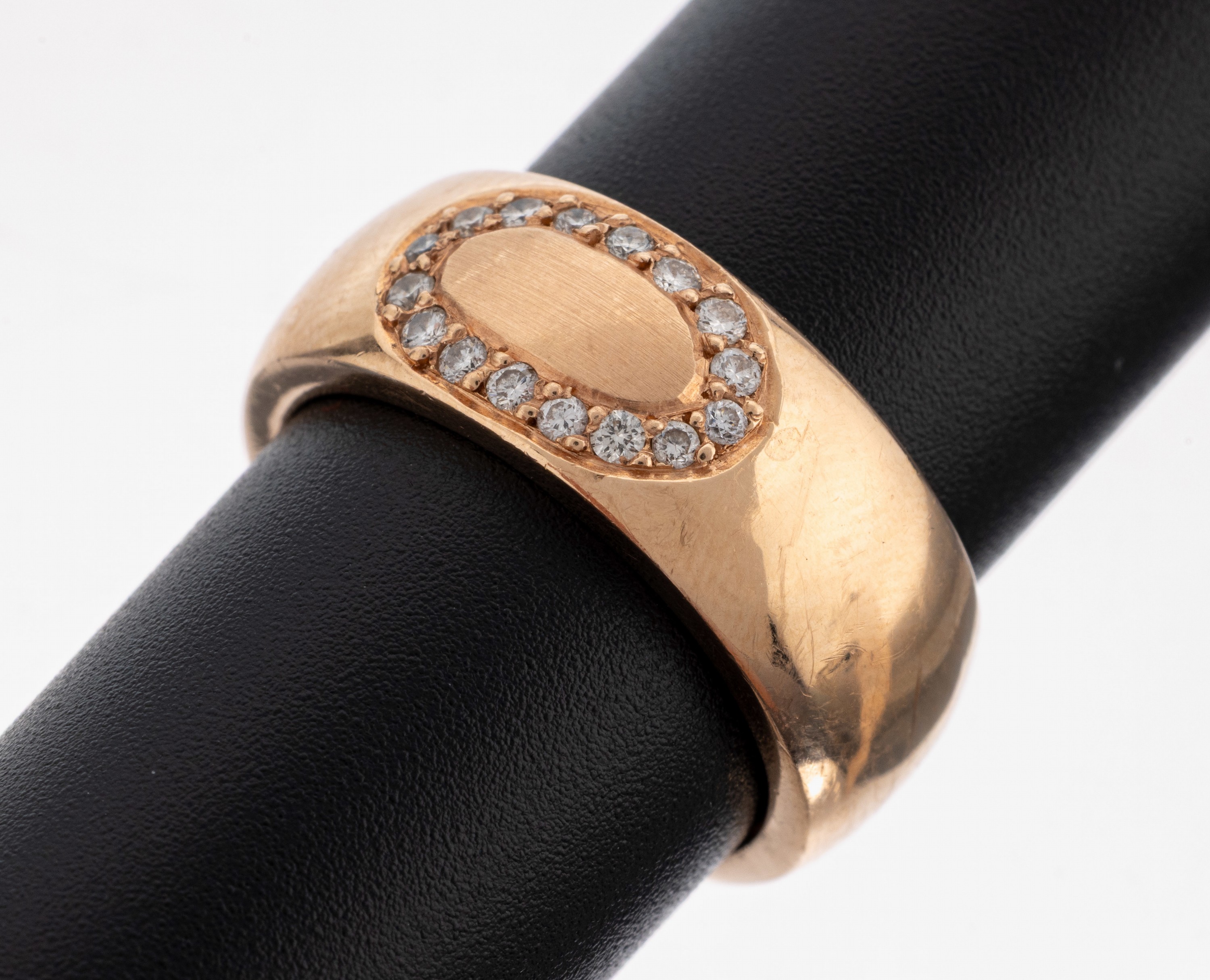 Image 27146096 - 14 kt Gold Brillant-Ring, GG 585/000 gepr.,16 Brillanten zus. ca. 0.16 ct Weiß/si, RW ...