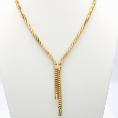 Image Y-Collier, GG 585/000, im Himbeermuster, Karabinerschl., L. ca. 45.5 cm