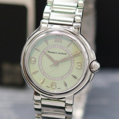 27146128a - MAURICE LACROIX FIABA Colours Edition ungetragene Damenarmbanduhr Referenz FA1104, ...