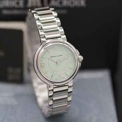 27146128b - MAURICE LACROIX FIABA Colours Edition ungetragene Damenarmbanduhr Referenz FA1104, ...