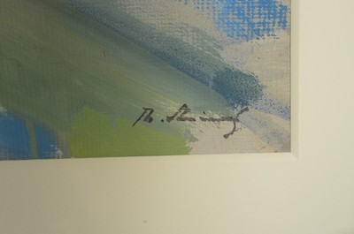 27146348b - Philippe Steinmetz, 1900-1987 Landau, 2 Aquarelle: 1) Blumen vor dem Fenster, re. u. ...