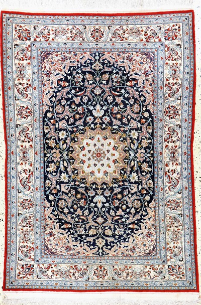 Image Nain´Tudeschk´fein, Persien, Mitte 20.Jhd, Korkwolle mit Seide, ca. 157 x 115 cm, EHZ: ...