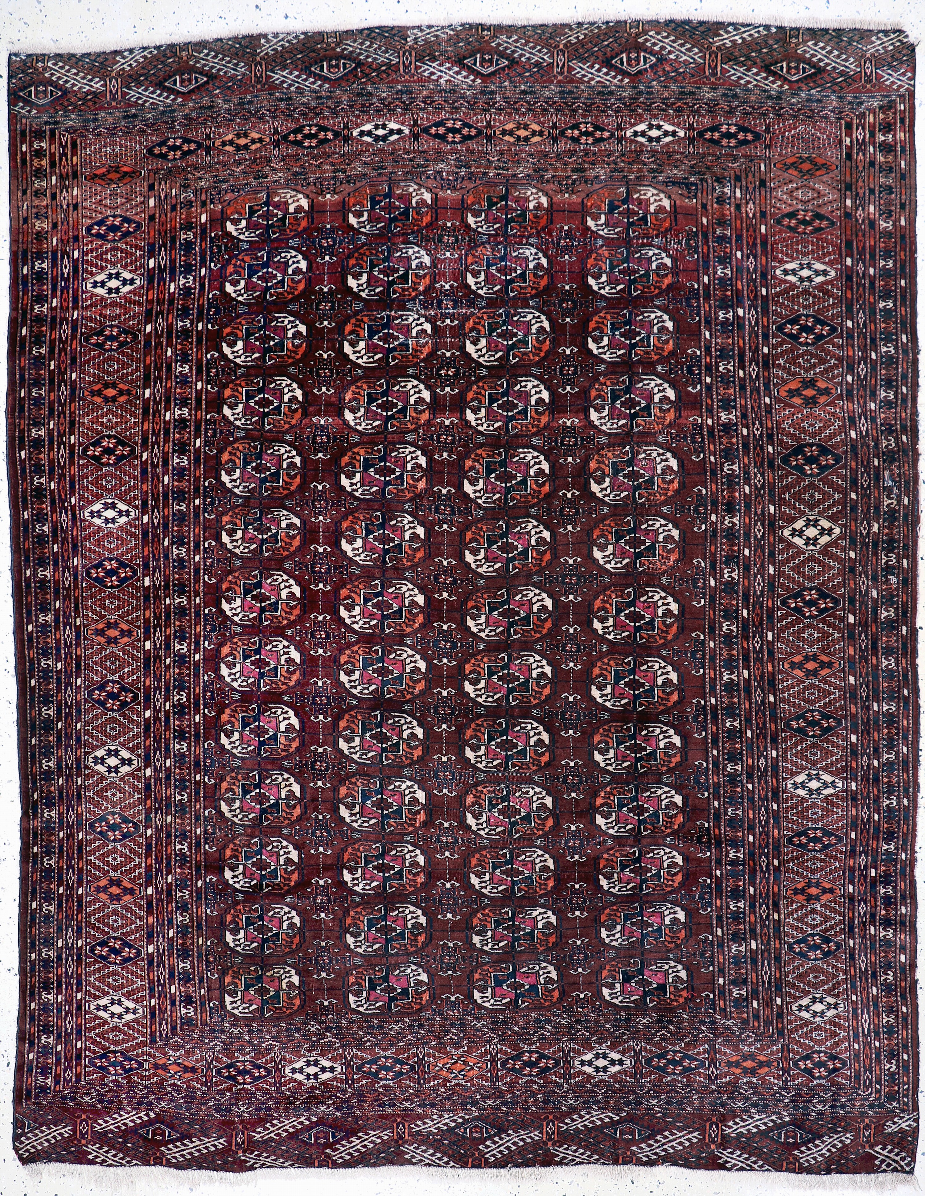Image 27146424 - Tekke Hauptteppich fein, Turkmenistan, um 1900, Wolle auf Wolle, ca. 276 x 219 cm, EHZ: ...