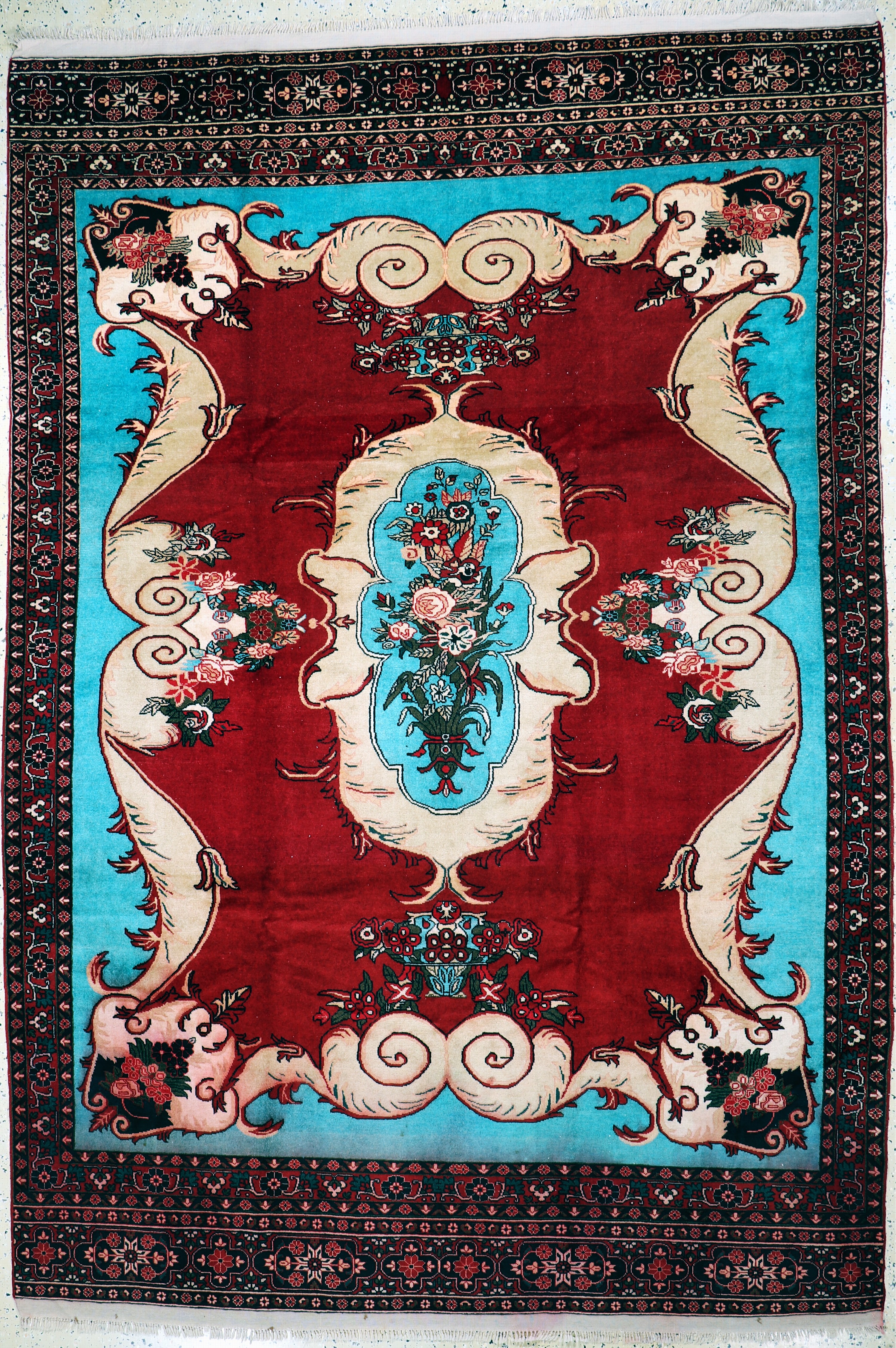 Image 27146474 - Ghochan, Persien, Ende 20.Jhd, Wolle auf Wolle, ca. 315 x 211 cm, verfärbt, EHZ: 2 ...