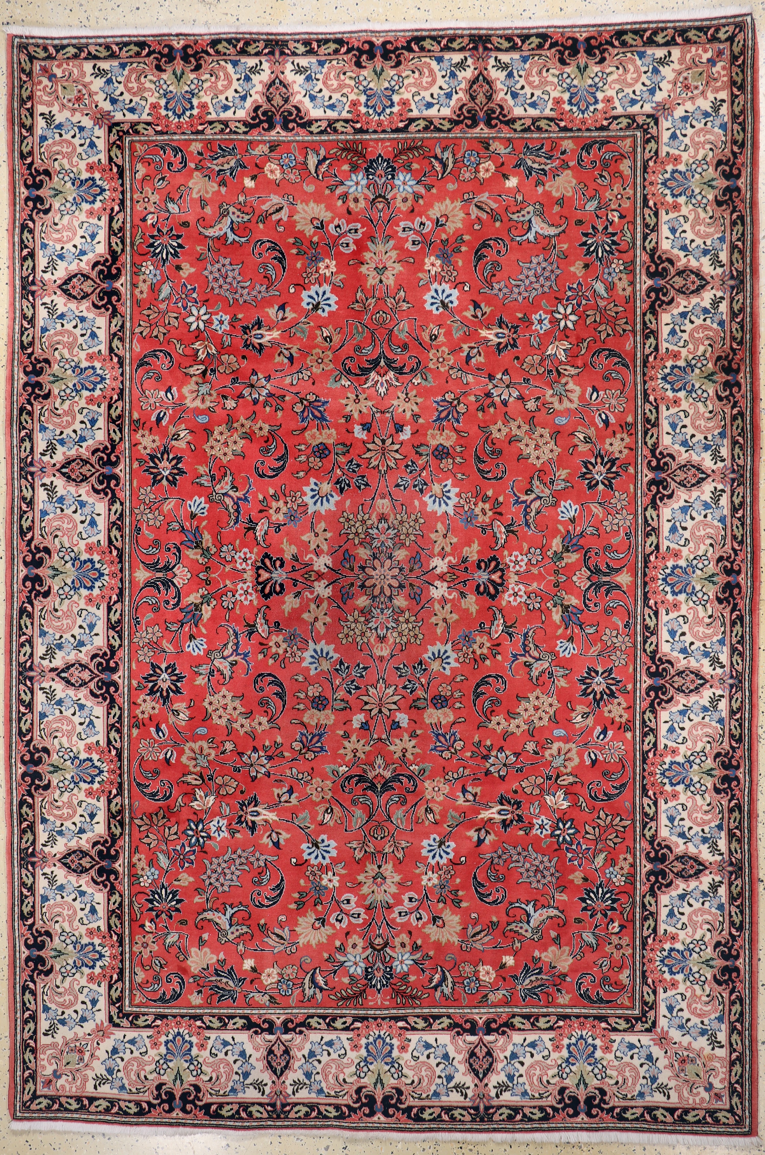 Image 27146476 - Yazd fine, Persia, late 20th century, corkwoolon cotton, approx. 290 x 190 cm, condition: ...