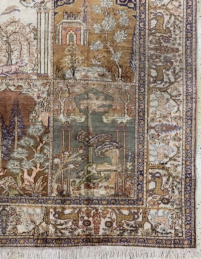 27146410a - Kayseri Flosch, Türkei, Mitte 20.Jhd, merzerisierte Baumwolle, ca. 283 x 200 cm, EHZ: ...