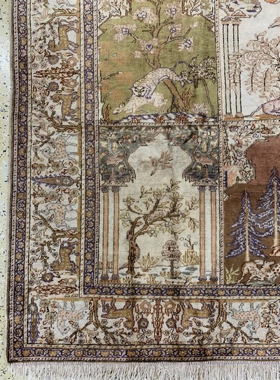 27146410b - Kayseri Flosch, Türkei, Mitte 20.Jhd, merzerisierte Baumwolle, ca. 283 x 200 cm, EHZ: ...