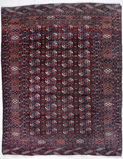 Image Tekke Hauptteppich fein, Turkmenistan, um 1900, Wolle auf Wolle, ca. 276 x 219 cm, EHZ: ...