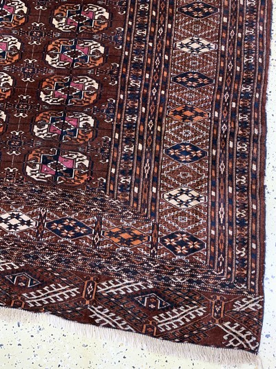 27146424a - Tekke Hauptteppich fein, Turkmenistan, um 1900, Wolle auf Wolle, ca. 276 x 219 cm, EHZ: ...