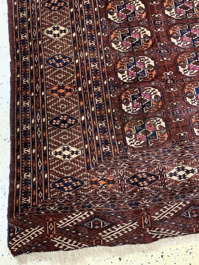 27146424b - Tekke Hauptteppich fein, Turkmenistan, um 1900, Wolle auf Wolle, ca. 276 x 219 cm, EHZ: ...