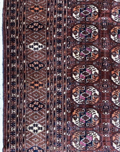 27146424c - Tekke Hauptteppich fein, Turkmenistan, um 1900, Wolle auf Wolle, ca. 276 x 219 cm, EHZ: ...