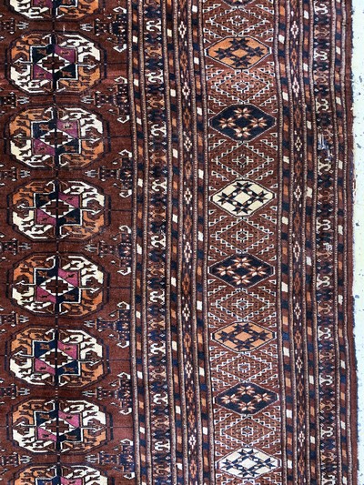 27146424e - Tekke Hauptteppich fein, Turkmenistan, um 1900, Wolle auf Wolle, ca. 276 x 219 cm, EHZ: ...