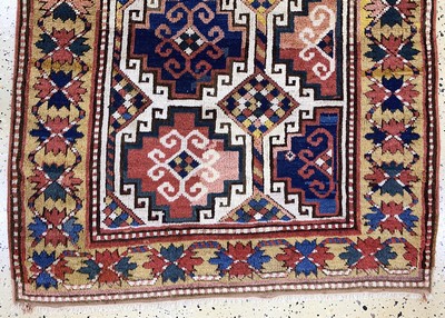 27146461b - ´Mogan´Kazak antik, Kaukasus, 19.Jhd, Wolleauf Wolle, ca. 165 x 104 cm, EHZ: ...
