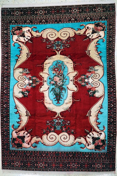 Image Ghochan, Persien, Ende 20.Jhd, Wolle auf Wolle, ca. 315 x 211 cm, verfärbt, EHZ: 2 ...