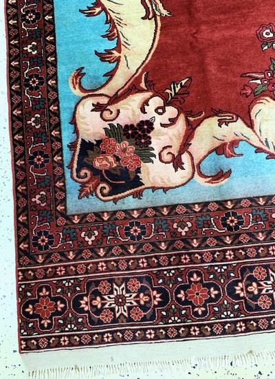 27146474b - Ghochan, Persien, Ende 20.Jhd, Wolle auf Wolle, ca. 315 x 211 cm, verfärbt, EHZ: 2 ...