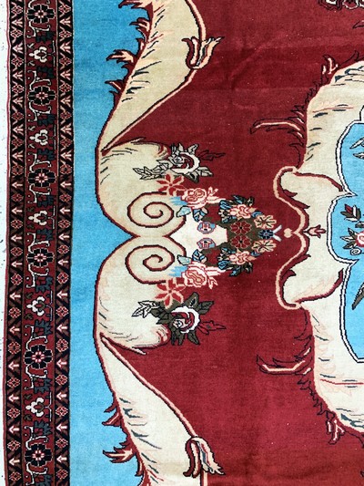 27146474c - Ghochan, Persien, Ende 20.Jhd, Wolle auf Wolle, ca. 315 x 211 cm, verfärbt, EHZ: 2 ...