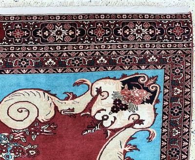 27146474f - Ghochan, Persien, Ende 20.Jhd, Wolle auf Wolle, ca. 315 x 211 cm, verfärbt, EHZ: 2 ...