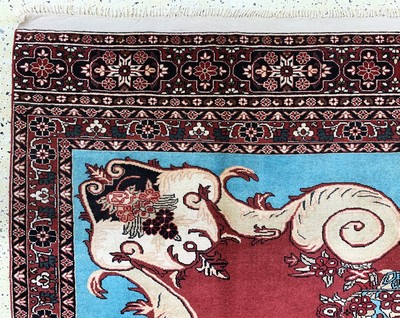 27146474g - Ghochan, Persien, Ende 20.Jhd, Wolle auf Wolle, ca. 315 x 211 cm, verfärbt, EHZ: 2 ...