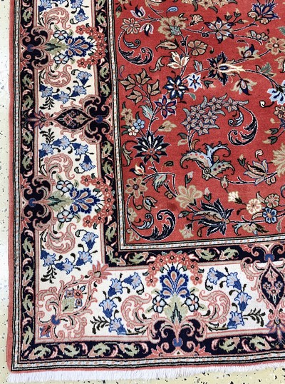 27146476b - Yazd fine, Persia, late 20th century, corkwoolon cotton, approx. 290 x 190 cm, condition: ...