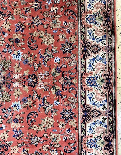 27146476d - Yazd fine, Persia, late 20th century, corkwoolon cotton, approx. 290 x 190 cm, condition: ...