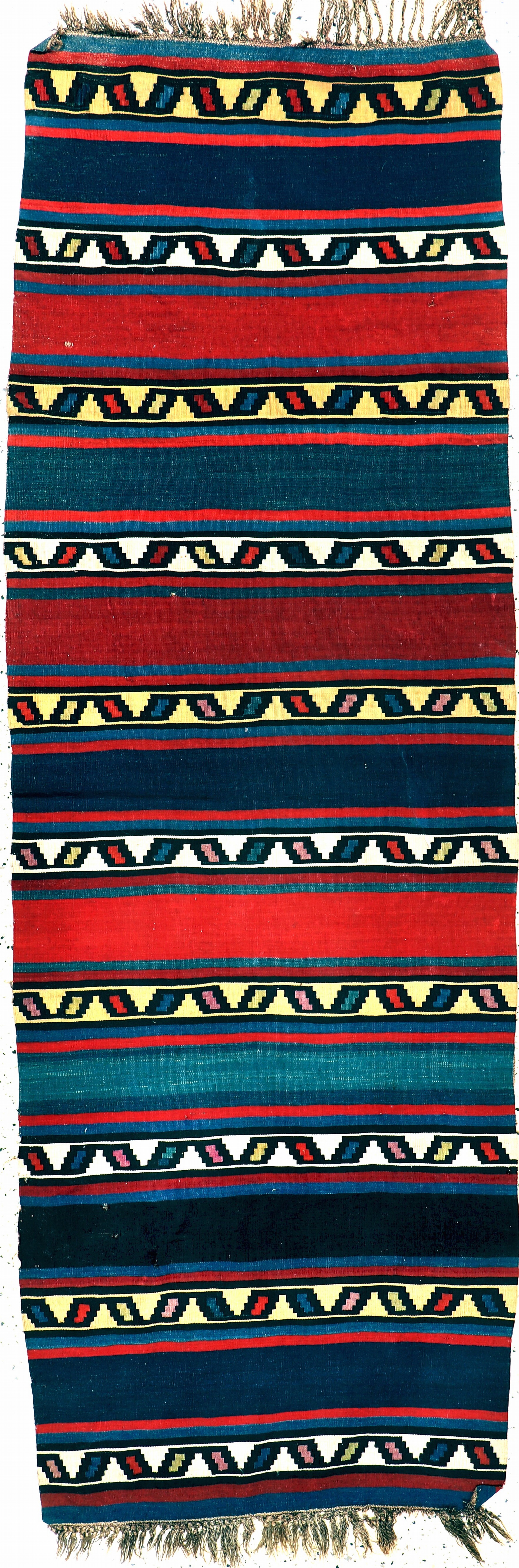 Image 27146563 - Schirwan Kelim antik, Kaukasus, um 1900, Wolle auf Wolle, ca. 278 x 94 cm, EHZ: 2, ...