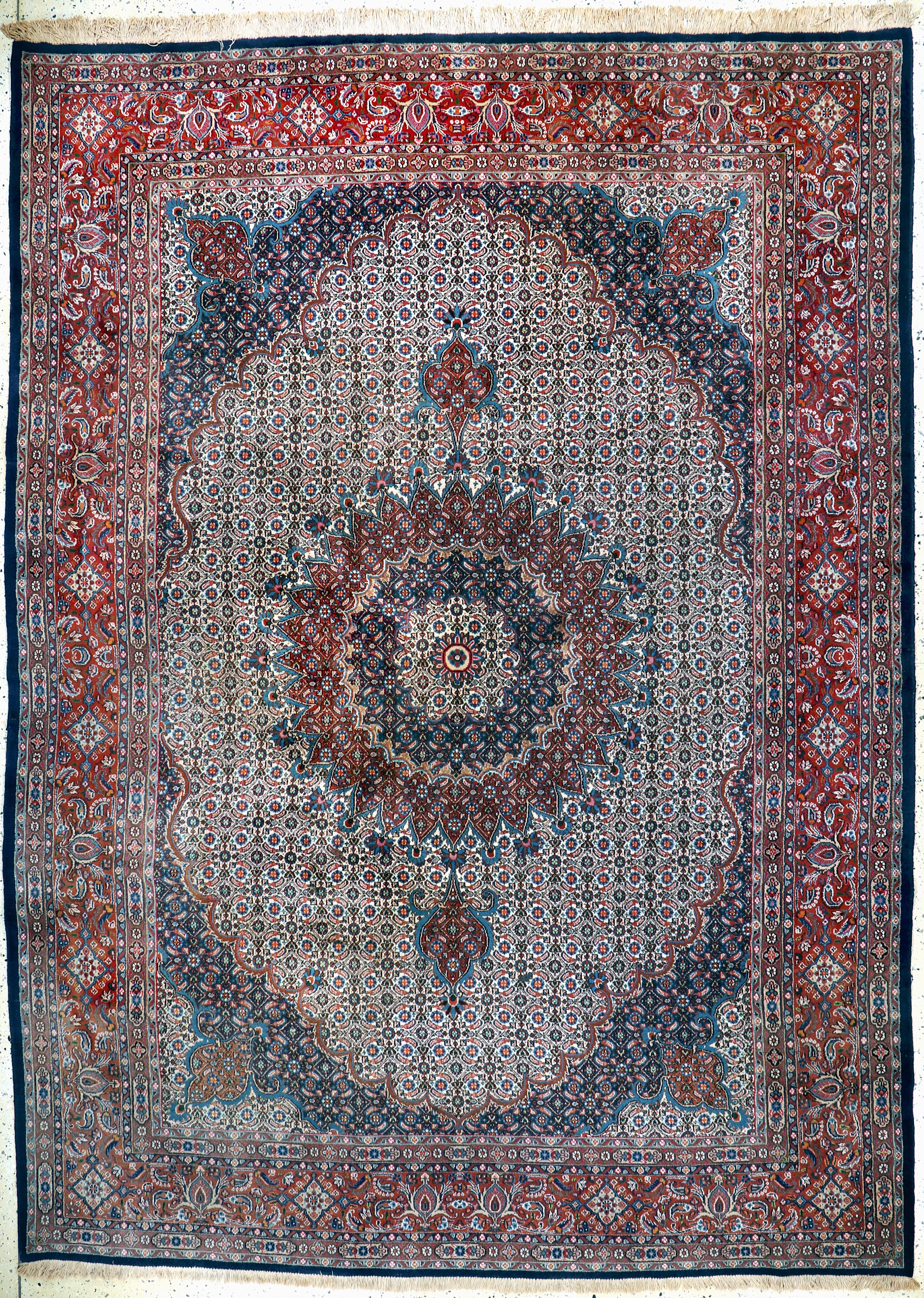 Image 27146587 - Moud, Persia, late 20th century, wool on cotton, approx. 345 x 250 cm, faded colors, ...