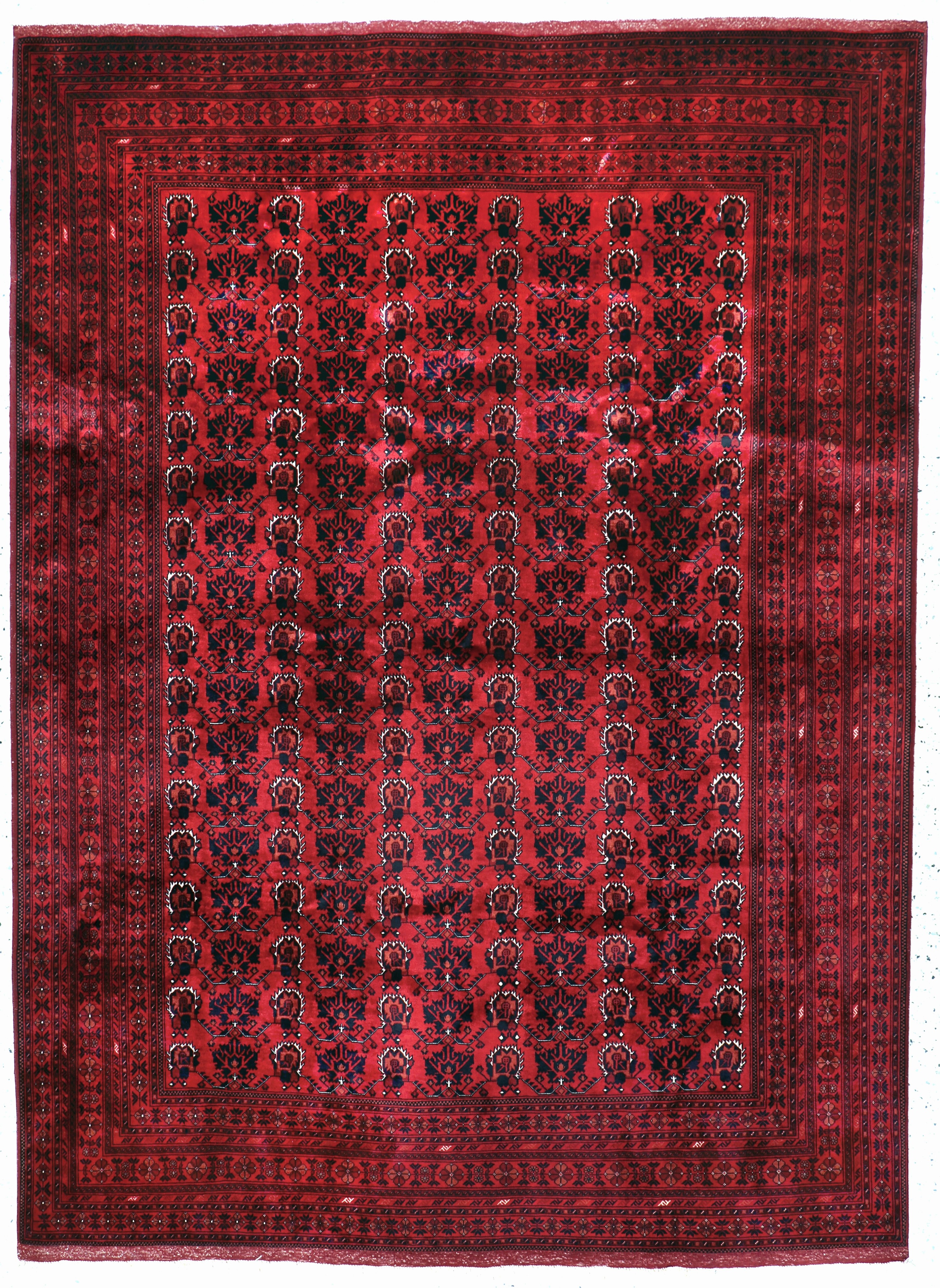 Image 27146595 - Khalmmohamadi fine, Afghanistan, late 20th century, corkwool on wool, approx. 282 x 205 ...